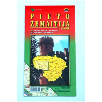 Sulankstomas žemėlapis "Pietų Žemaitija"