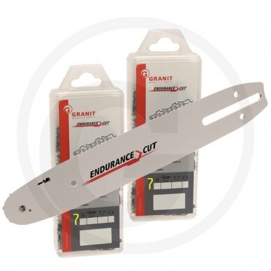 GRANIT Endurance Cut Saw chain/guide bar set 2+1