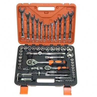 WRENCH SET 61 PCS ( 1/2" , 1/4" )