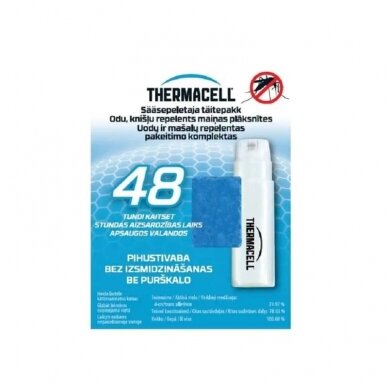 Repellent refill package ThermaCell 48 hours.