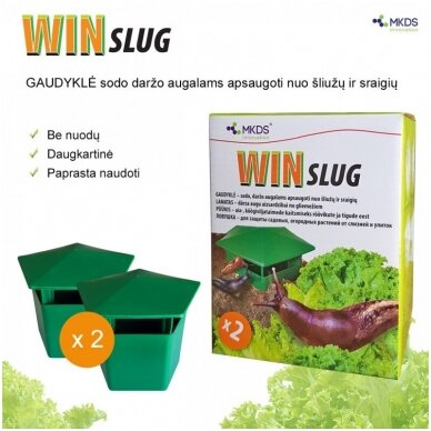 Spąstai-gaudyklė šliužams Win Slug 2 vnt.