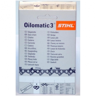 STIHL chain RSC .3/8", 1.6 mm (right angle) 1