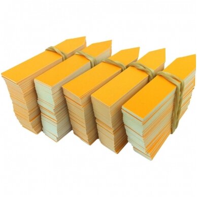 Marker plastic PVC 13x60mm 100 pcs. (yellow)